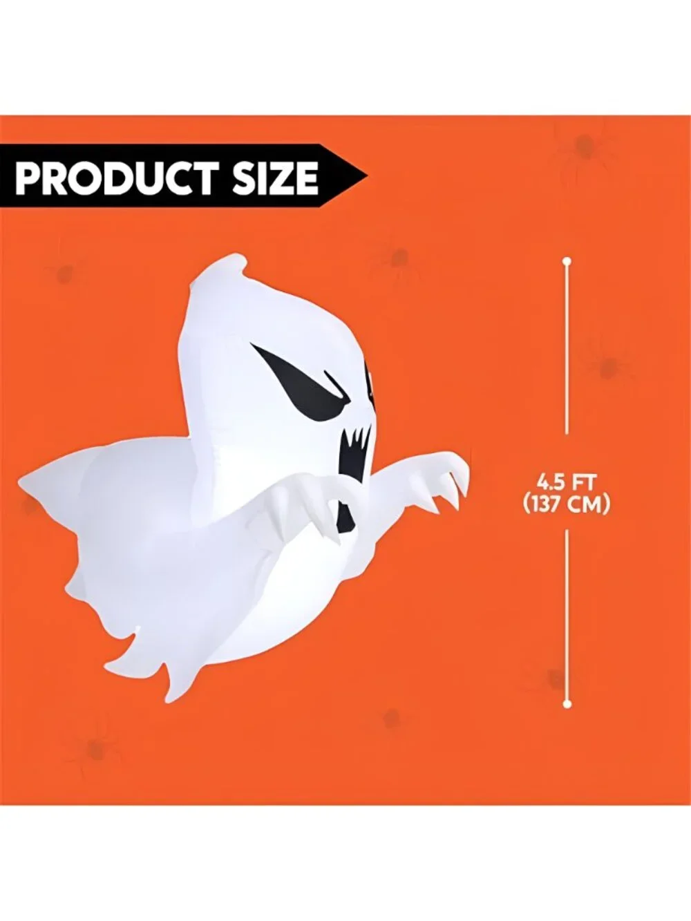 4.5 FT Halloween Inflatable Scary Flying Ghost Broke Out from Window